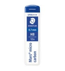 Astuccio 12 Mine Mars Micro - mina 0,7mm - gradazione HB - Staedtler - conf. 12 astucci Astuccio 12 Mine Mars Micro - mina 0,7mm - gradazione HB - Staedtler - conf. 12 astucci