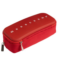 Astuccio 2 zip Monocromo -  21 x 5 x 9 cm - silicone/poliestere - colori assortiti - Pigna