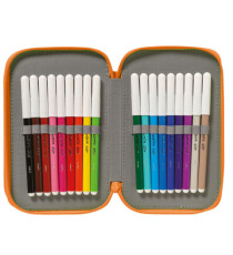 Astuccio 3 zip - 13 x 20 x 7,5 cm - colori e fantasie assortiti - Carioca Astuccio 3 zip - 13 x 20 x 7,5 cm - colori e fantasie assortiti - Carioca