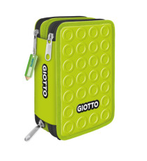 Astuccio 3 zip collezione Stilnovo - 19,5 x 7,5 x 12,9 cm - PL- colori neon assortiti - Giotto Astuccio 3 zip collezione Stilnovo - 19,5 x 7,5 x 12,9 cm - PL- colori neon assortiti - Giotto