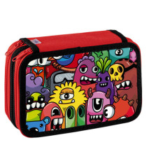 Astuccio 3 Zip Fantasy - 13 x 20 x7,5 cm - colori assortiti - Favorit Astuccio 3 Zip Fantasy - 13 x 20 x7,5 cm - colori assortiti - Favorit