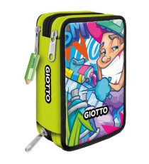 Astuccio 3 zip Young Street collection - 19,5 x 7,5 x 12,9 cm - PL - fantasie assortite - Giotto Astuccio 3 zip Young Street collection - 19,5 x 7,5 x 12,9 cm - PL - fantasie assortite - Giotto