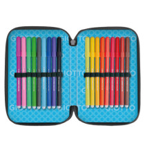 Astuccio 3 zip Young Street collection - 19,5 x 7,5 x 12,9 cm - PL - fantasie assortite - Giotto Astuccio 3 zip Young Street collection - 19,5 x 7,5 x 12,9 cm - PL - fantasie assortite - Giotto