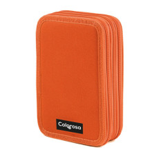 Astuccio Colors 3 zip - 13 x 20 x 7,5 cm - tessuto - colori assortiti - Colorosa