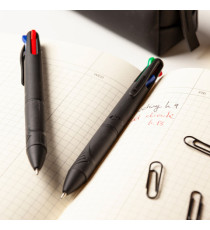 Astuccio penne a sfera All Black - punta 1,00 mm - 4 colori  - Osama - conf. 6 pezzi