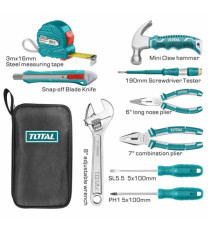 Accessori professionali - cacciaviti e pinze - Total - conf.10 pezzi