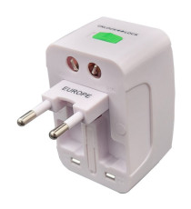 Adattatore da viaggio universale - bianco - MKC Melchioni