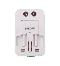Adattatore da viaggio universale - bianco - MKC Melchioni