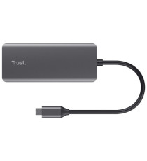 Adattatore multiporta Dalyx - USB-C 6 in 1 - alluminio - argento - Trust