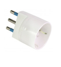 Adattatore semplice con spina 2P+T 16A - presa Schuko 16A - MKC