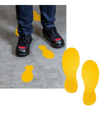 Adesivo da terra - orme - 9 x 24 cm - Durable - conf. 5 paia