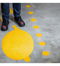 Adesivo da terra - punto- diametro 10 cm - Durable - conf. 10 pezzi