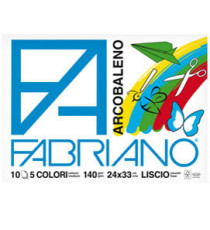 Album Arcobaleno - 24x33cm - 10 fogli - 140gr - 5 colori - Fabriano Album Arcobaleno - 24x33cm - 10 fogli - 140gr - 5 colori - Fabriano