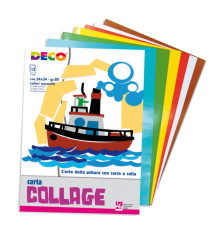 Album collage - 24x34cm - 12fg - carta lucida rasata - DECO Album collage - 24x34cm - 12fg - carta lucida rasata - DECO