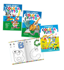 Album da colorare - alfabeto - capitali - 24 facciate - per bimbo - Blasetti - conf. 6 pezzi Album da colorare - alfabeto - capitali - 24 facciate - per bimbo - Blasetti - conf. 6 pezzi