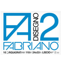 Album F2 - 24x33cm - 10 fogli - 110gr - liscio squadrato - punto metallo - Fabriano Album F2 - 24x33cm - 10 fogli - 110gr - liscio squadrato - punto metallo - Fabriano