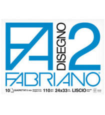 Album F2 - 24x33cm - 10 fogli - 110gr - quadretto 5mm - punto metallo - Fabriano Album F2 - 24x33cm - 10 fogli - 110gr - quadretto 5mm - punto metallo - Fabriano