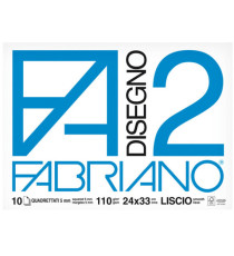 Album F2 - 24x33cm - 10 fogli - 110gr - quadretto 5mm - punto metallo - Fabriano Album F2 - 24x33cm - 10 fogli - 110gr - quadretto 5mm - punto metallo - Fabriano