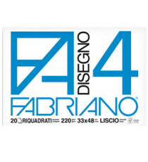 Album F4 - 33x48cm - 220gr - 20 fogli - liscio squadrato - Fabriano Album F4 - 33x48cm - 220gr - 20 fogli - liscio squadrato - Fabriano