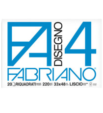 Album F4 - 33x48cm - 220gr - 20 fogli - liscio squadrato - Fabriano Album F4 - 33x48cm - 220gr - 20 fogli - liscio squadrato - Fabriano