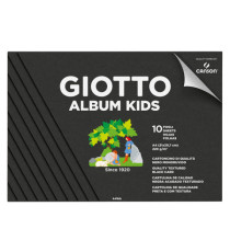 Album Kids cartoncino nero 5+ - A4 - 220gr - 10 fogli - Giotto Album Kids cartoncino nero 5+ - A4 - 220gr - 10 fogli - Giotto