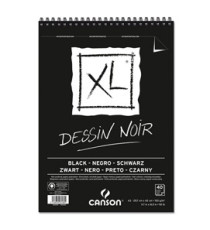 Album spiralato lato corto XL - A3 - 150 gr - 40 fogli - nero - Canson Album spiralato lato corto XL - A3 - 150 gr - 40 fogli - nero - Canson