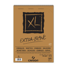 Album spiralato lato corto XL - A3 - 90 gr - 120 fogli - extra white - Canson Album spiralato lato corto XL - A3 - 90 gr - 120 fogli - extra white - Canson