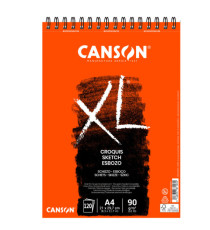 Album XL Croquis - A4 - 90 gr - 120 fg - bianco - Canson