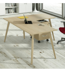 Allungo DX/SX per scrivanie Woody - 60 x 80 x H 74,4 cm - rovere / rovere Allungo DX/SX per scrivanie Woody - 60 x 80 x H 74,4 cm - rovere / rovere