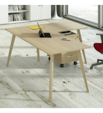 Allungo DX/SX per scrivanie Woody - 60 x 80 x H 74,4 cm - rovere / rovere Allungo DX/SX per scrivanie Woody - 60 x 80 x H 74,4 cm - rovere / rovere