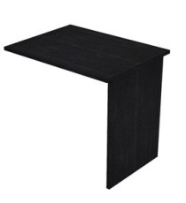 Allungo reversibile dx/sx per scrivanie Easy - 80 x 60 cm - con fianchi pannello - Nero venato Allungo reversibile dx/sx per scrivanie Easy - 80 x 60 cm - con fianchi pannello - Nero venato