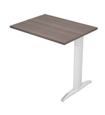 Allungo reversibile dx/sx per scrivanie Easy - 80 x 60 cm - Frassino toscano/metal cromato Allungo reversibile dx/sx per scrivanie Easy - 80 x 60 cm - Frassino toscano/metal cromato