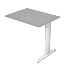 Allungo reversibile dx/sx per scrivanie Easy - 80 x 60 cm - Grigio/grigio alluminio Allungo reversibile dx/sx per scrivanie Easy - 80 x 60 cm - Grigio/grigio alluminio