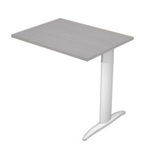 Allungo reversibile dx/sx per scrivanie Easy - 80 x 60 cm - Grigio/grigio alluminio Allungo reversibile dx/sx per scrivanie Easy - 80 x 60 cm - Grigio/grigio alluminio