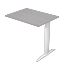 Allungo reversibile dx/sx per scrivanie Easy - 80 x 60 cm - Grigio/grigio alluminio Allungo reversibile dx/sx per scrivanie Easy - 80 x 60 cm - Grigio/grigio alluminio