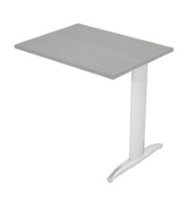 Allungo reversibile dx/sx per scrivanie Easy - 80 x 60 cm - Grigio/metal cromato Allungo reversibile dx/sx per scrivanie Easy - 80 x 60 cm - Grigio/metal cromato