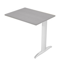 Allungo reversibile dx/sx per scrivanie Easy - 80 x 60 cm - Grigio/metal cromato Allungo reversibile dx/sx per scrivanie Easy - 80 x 60 cm - Grigio/metal cromato