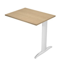 Allungo reversibile dx/sx per scrivanie Easy - 80 x 60 cm - Rovere/metal cromato Allungo reversibile dx/sx per scrivanie Easy - 80 x 60 cm - Rovere/metal cromato