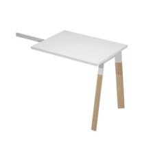 Allungo scrivanie Woody Superior - 80 x 60 x 72,5 cm - piano bianco Allungo scrivanie Woody Superior - 80 x 60 x 72,5 cm - piano bianco