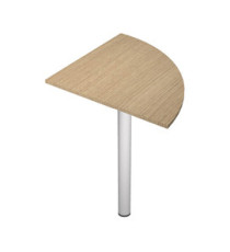 Angolare 90° Agorà Basic - gamba + supporto - per scrivanie - 80 x 80 cm - rovere Angolare 90° Agorà Basic - gamba + supporto - per scrivanie - 80 x 80 cm - rovere