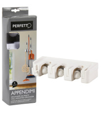Appendi scope/attrezzi - 9,2x2,7x6,6 cm - 3 posti - Perfetto