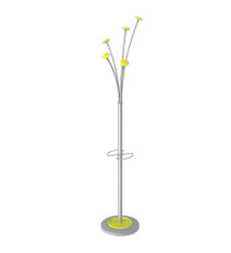 Appendiabiti - con portaombrelli - 5 posti - 187 cm - grigio/verde - Alba Appendiabiti - con portaombrelli - 5 posti - 187 cm - grigio/verde - Alba