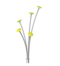 Appendiabiti - con portaombrelli - 5 posti - 187 cm - grigio/verde - Alba Appendiabiti - con portaombrelli - 5 posti - 187 cm - grigio/verde - Alba