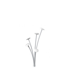 Appendiabiti - con portaombrelli - 5 posti - 187 x 38 cm - bianco - Alba Appendiabiti - con portaombrelli - 5 posti - 187 x 38 cm - bianco - Alba