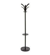 Appendiabiti - con portaombrelli - 6 posti - 175 x 38 cm - nero - Alba Appendiabiti - con portaombrelli - 6 posti - 175 x 38 cm - nero - Alba