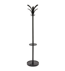 Appendiabiti - con portaombrelli - 6 posti - 175 x 38 cm - nero - Alba Appendiabiti - con portaombrelli - 6 posti - 175 x 38 cm - nero - Alba