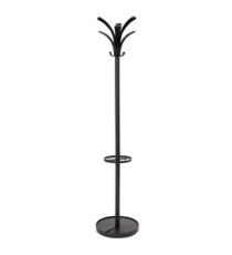 Appendiabiti - con portaombrelli - 6 posti - 175 x 38 cm - nero - Alba Appendiabiti - con portaombrelli - 6 posti - 175 x 38 cm - nero - Alba