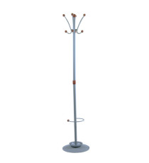 Appendiabiti Dallas - con portaombrelli - 8 posti - 180 x 40 cm - grigio - Unisit Appendiabiti Dallas - con portaombrelli - 8 posti - 180 x 40 cm - grigio - Unisit