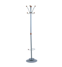 Appendiabiti Dallas - con portaombrelli - 8 posti - 180 x 40 cm - grigio - Unisit Appendiabiti Dallas - con portaombrelli - 8 posti - 180 x 40 cm - grigio - Unisit