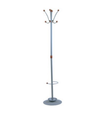 Appendiabiti Dallas - con portaombrelli - 8 posti - 180 x 40 cm - grigio - Unisit Appendiabiti Dallas - con portaombrelli - 8 posti - 180 x 40 cm - grigio - Unisit